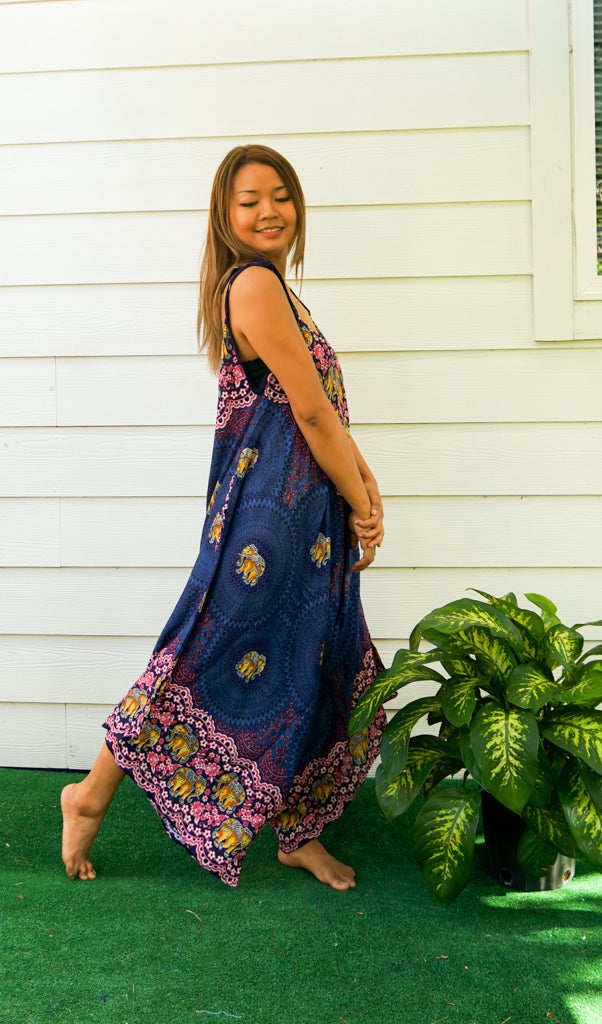 Midnight Elephant Flow Jumpsuit