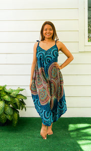 Ocean Mandala Boho Jumpsuit