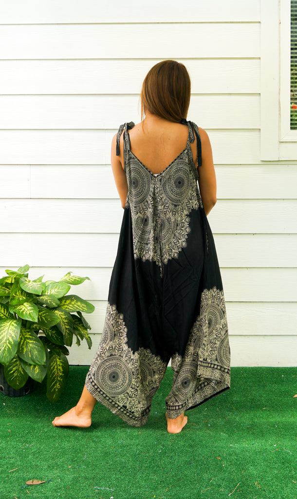 Black Lotus Boho Jumpsuit
