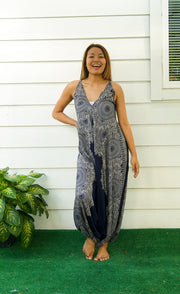 Indigo Lotus Boho Hippie Jumpsuit