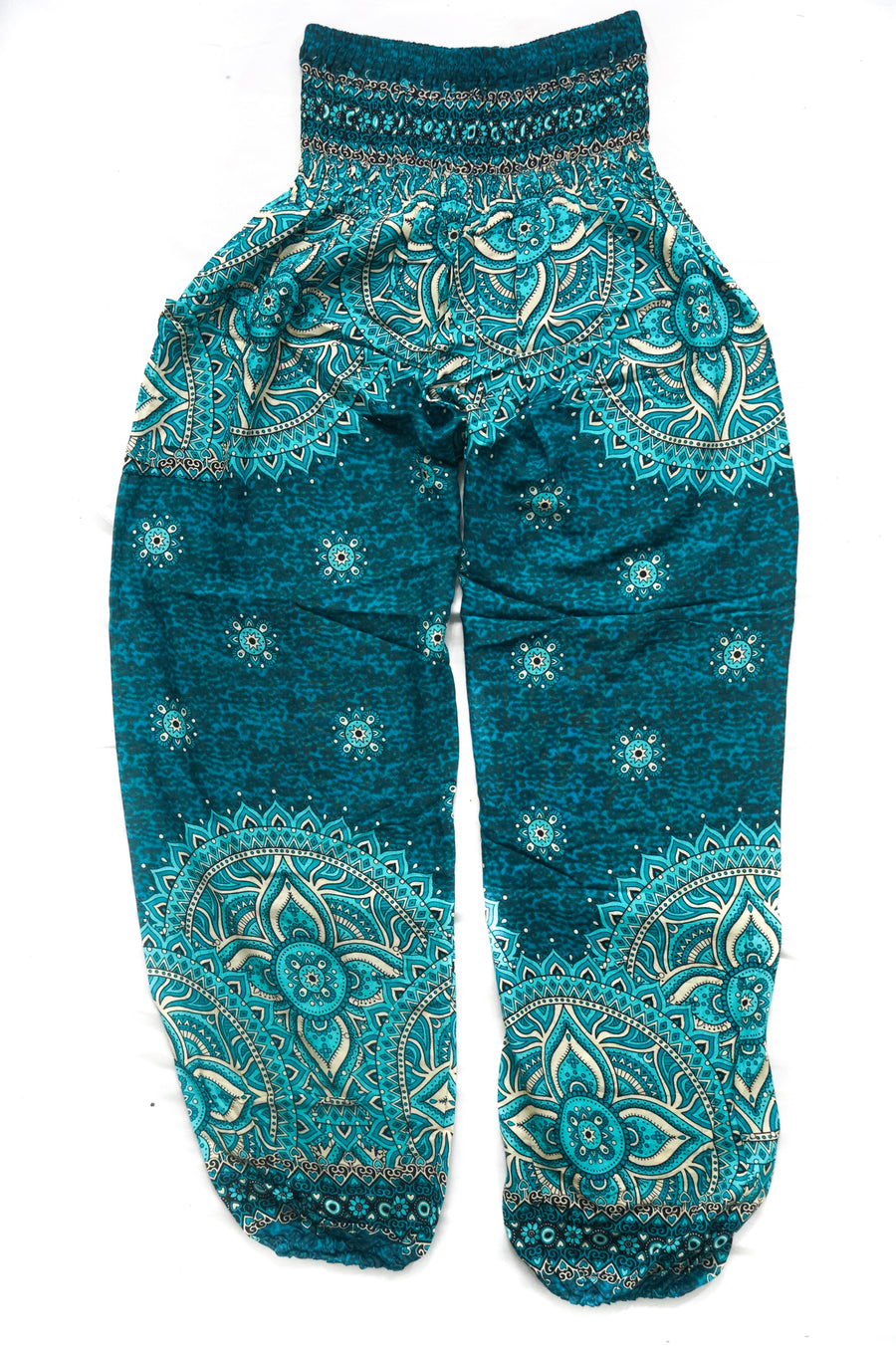 Turquoise Goddess Mandala Harem Pants