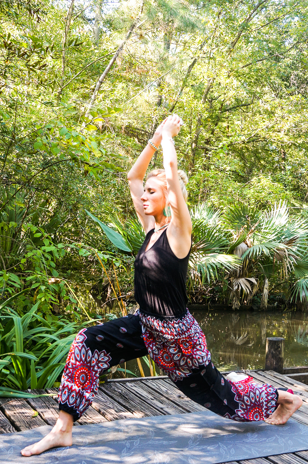 Midnight Sunburst Flow Pants