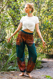 Ocean Sunset Mandala Plus Size Harem Pants
