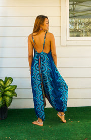Ocean Mandala  Boho Hippie Jumpsuit
