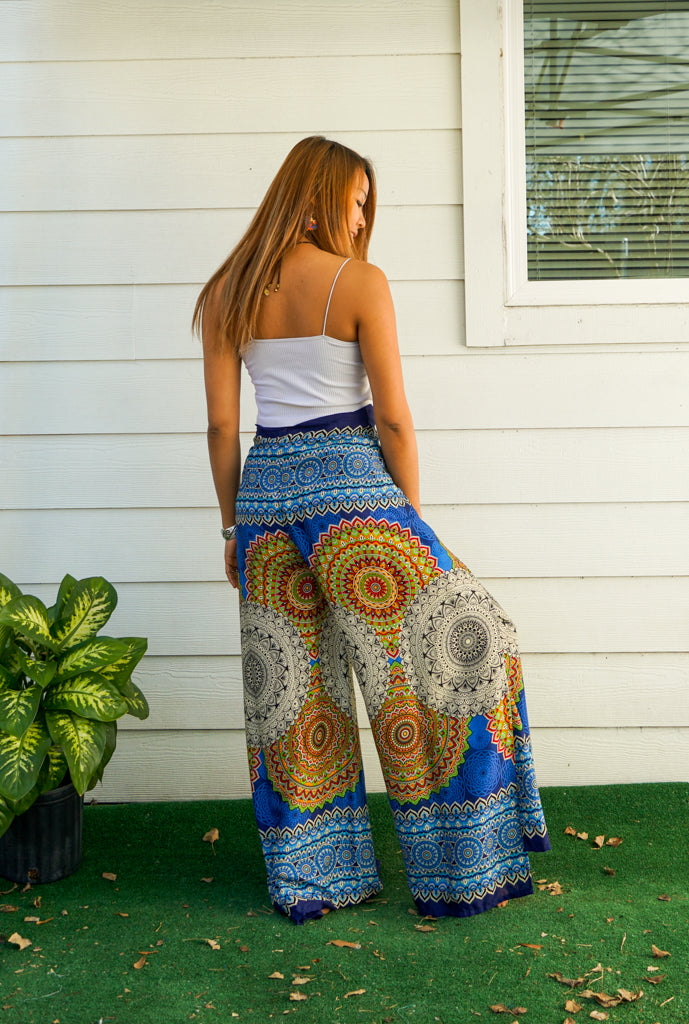 Celestial Mandala Palazzo Wrap Pants