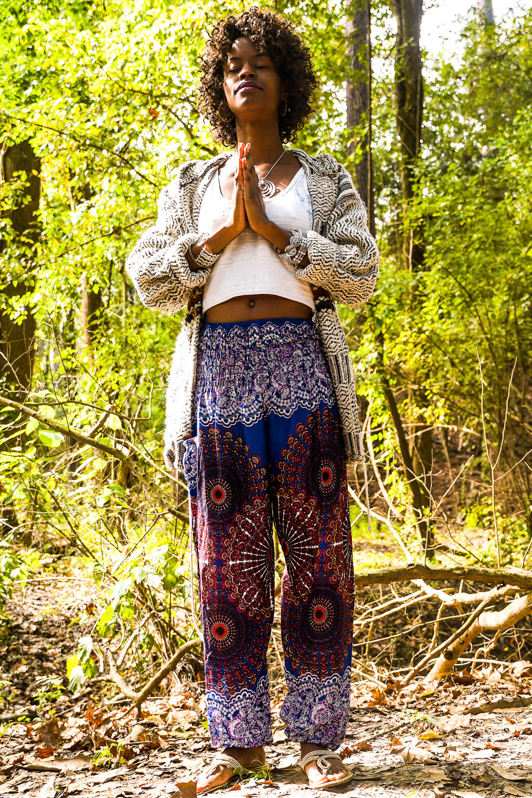 Cobalt Peacock Flow Pants