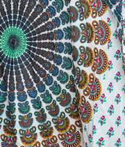 White Mandala Maxi Skirt