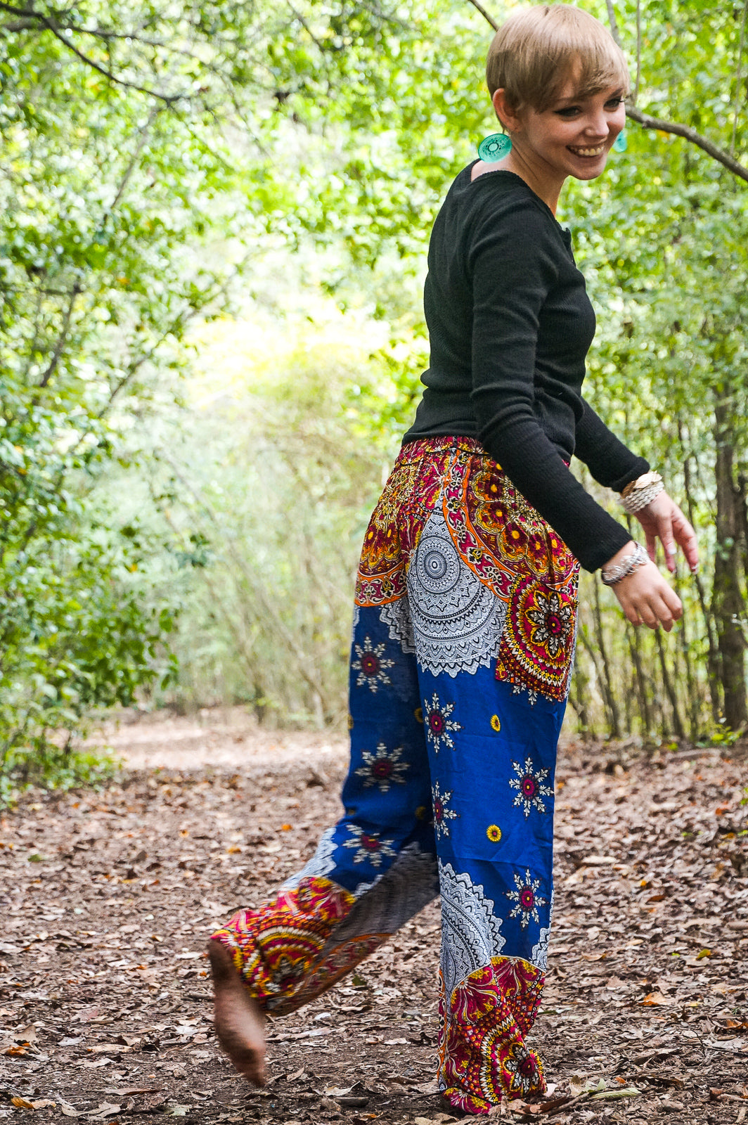Indigo Mandala Flow Pants