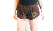 Red Mandala Shorts