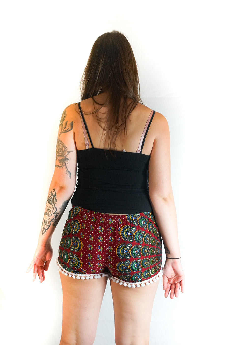 Red Mandala Shorts