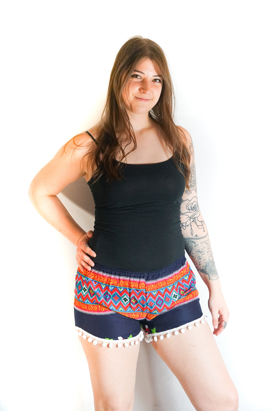 Blue Tribal Shorts