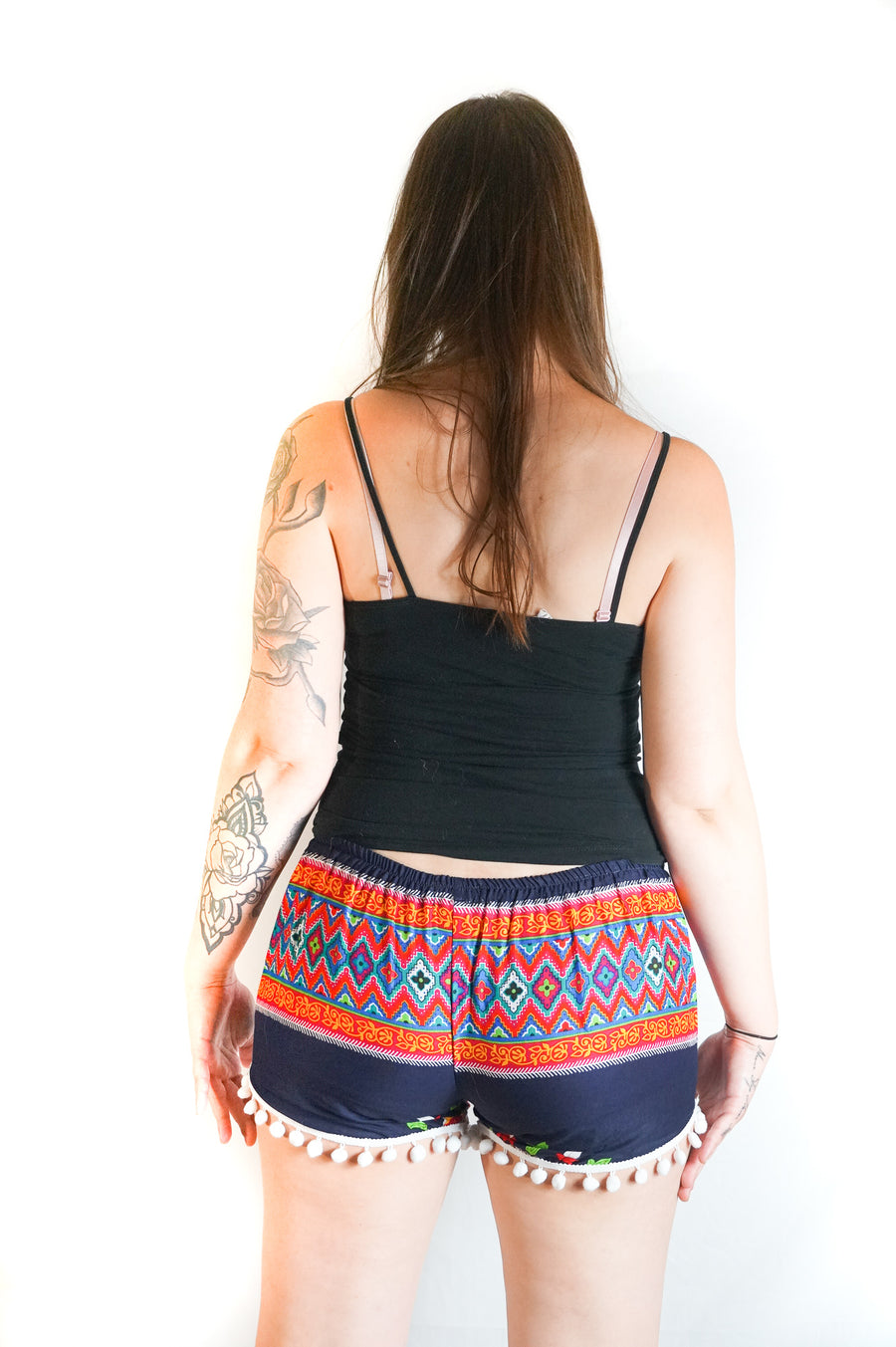 Blue Tribal Shorts