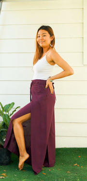 Mangosteen Palazzo Wrap Pants