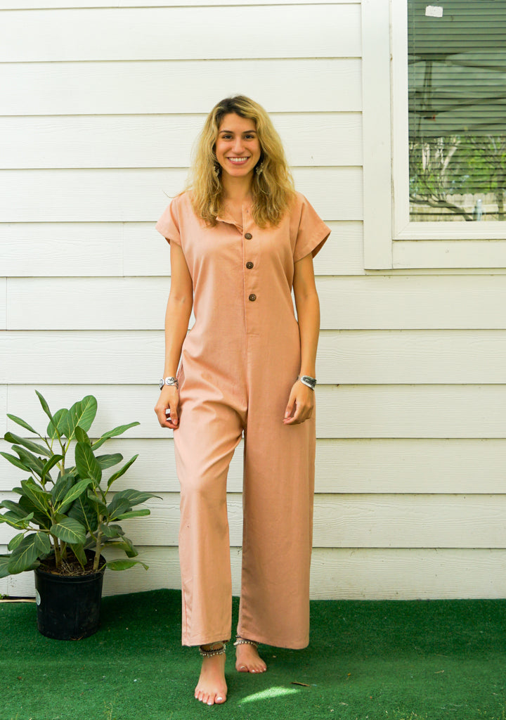 Amaris Cotton Jumpsuits with Pocket