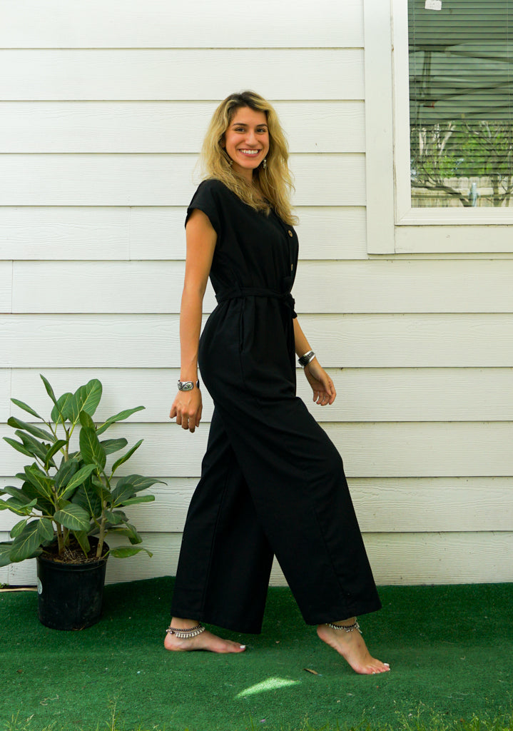 Haisley Cotton Jumpsuits with Pocket