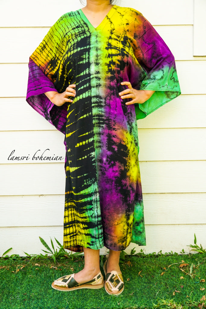 Shibori Tie Dye Kaftan