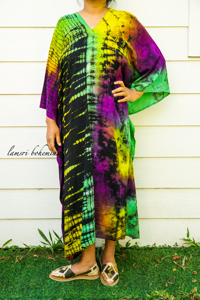 Shibori Tie Dye Kaftan