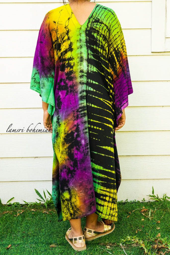 Shibori Tie Dye Kaftan