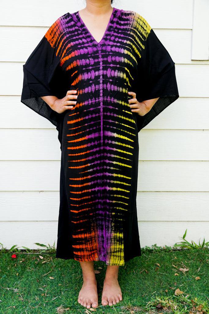 Stipes Tie Dye Kaftan