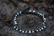 Silver Charm Fringe Bracelet