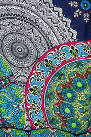 Dark Blue Star Mandala Harem Pants