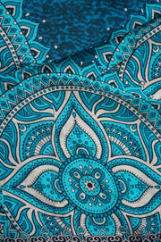 Turquoise Goddess Mandala Harem Pants