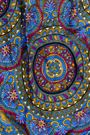 Blue Pendant Mandala Harem Pants