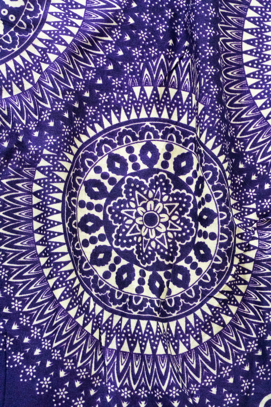 Purple Blossom Mandala Harem Pants
