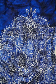 Deep Blue Flower Bouquet Harem Pants